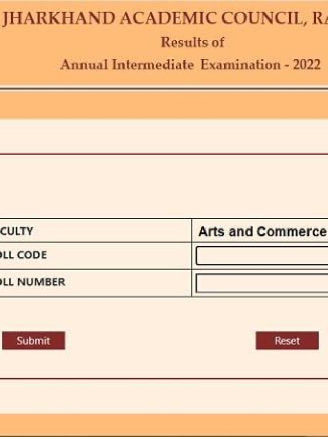 jac 12th Result 2022 – JAC 12th Arts & Commerce Result Date